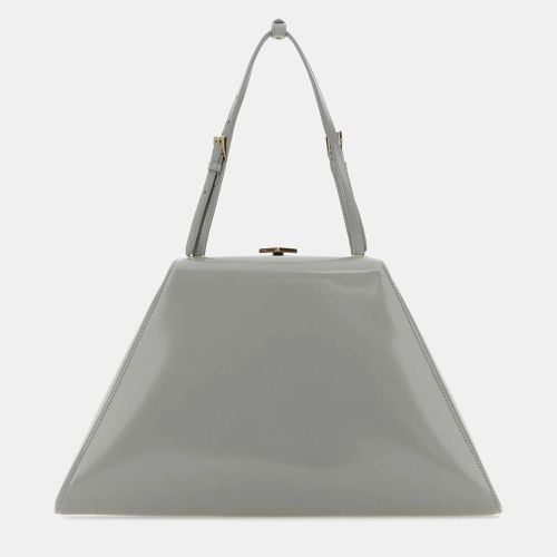 Prada Nube Light Grey Leather Handbag - Prada - Modalova