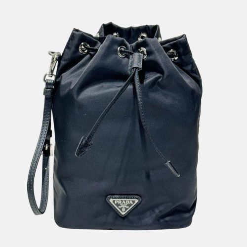 Prada Black Saffiano Tessuto Nylon Vela Bucket Wristlet bag - Prada - Modalova