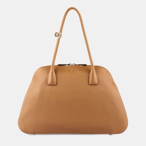 Prada Brown Leather Tote Bag - Prada - Modalova