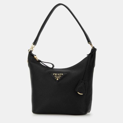 Small Grained Leather Shoulder Bag - Prada - Modalova
