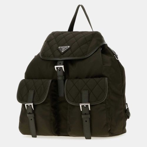 Medium Quilted Re -Nylon Saffiano Leather Backpack - Prada - Modalova