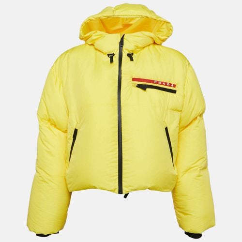 Prada Sports Yellow Technical Synthetic Puffer Down Jacket M - Prada Sport - Modalova