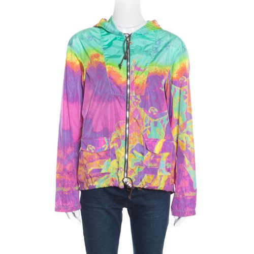 Prada Sport Multicolor Printed Zip Front Belted Hooded Jacket M - Prada Sport - Modalova