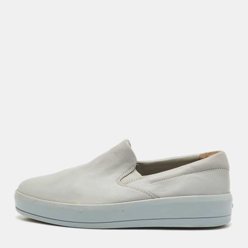 Prada Sport Grey Leather Slip On Sneakers Size 36.5 - Prada Sport - Modalova