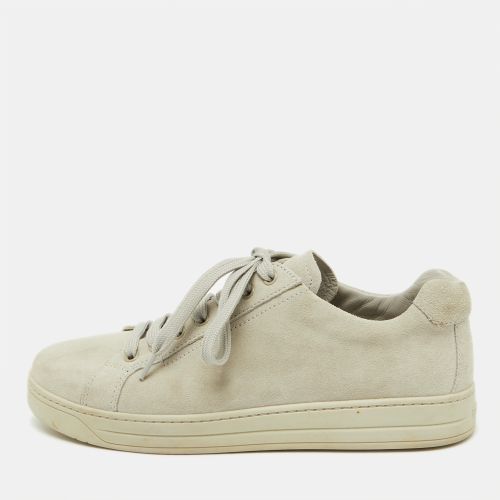 Prada Sport Light Grey Suede Low Top Sneakers Size 38 - Prada Sport - Modalova