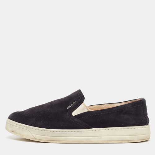 Prada Sport Black Suede Slip On Sneakers Size 38.5 - Prada Sport - Modalova