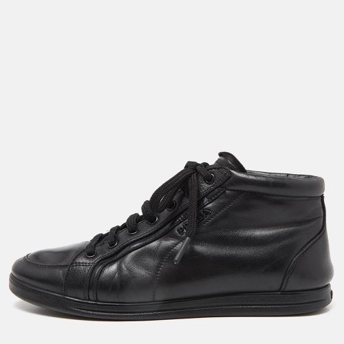 Prada Sports Black Leather Lace Up Sneakers Size 36 - Prada Sport - Modalova