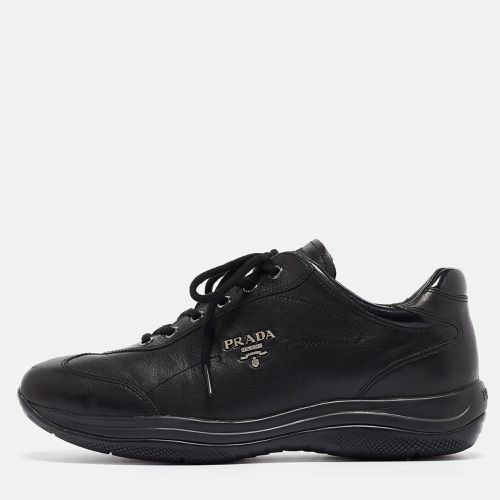 Prada Sport Black Leather Low Top Sneakers Size 39 - Prada Sport - Modalova