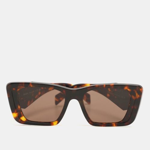 Prada Tortoise Acetate SPR 08Y Symbole Square Sunglasses - Prada - Modalova