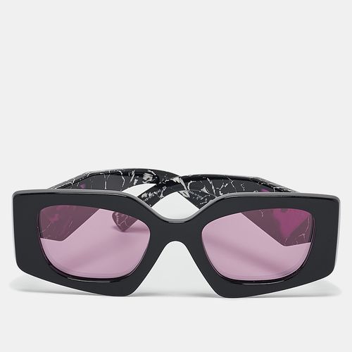 Prada Black/Purple SPR15Y Symbole Rectangle Sunglasses - Prada - Modalova