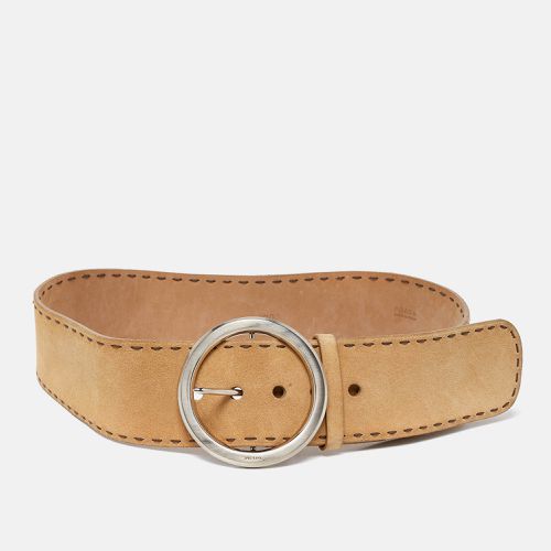 Suede Round Buckle Wide Belt 85CM - Prada - Modalova