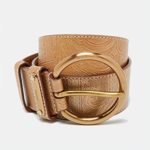 Prada Metallic Gold Leather Waist Belt 80CM - Prada - Modalova