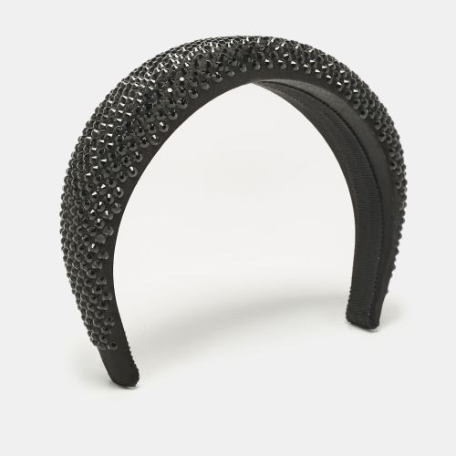 Crystals Embellished Satin Headband - Prada - Modalova