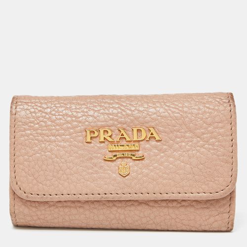 Prada Beige Leather 6 Rings Key Holder Case - Prada - Modalova