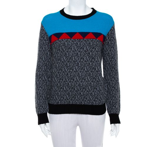 Prada Color Block Wool & Cashmere Crewneck Sweater S - Prada - Modalova