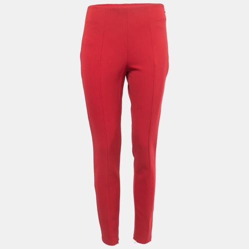 Prada Red Stretch Knit Tapered Leg Trousers M - Prada - Modalova