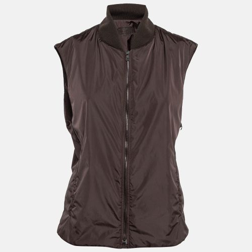 Prada Brown Nylon Puffer Vest XL - Prada - Modalova