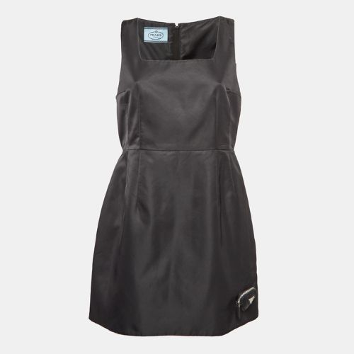 Nylon Triangular Pouch Detail Mini Dress S - Prada - Modalova