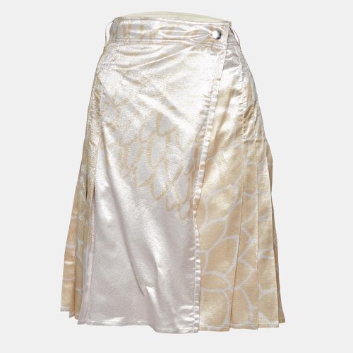 Lurex Silk Blend Pleated Mini Skirt M - Prada - Modalova