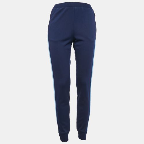 Prada Navy Blue Side Stripe Stretch Knit Jogger S - Prada - Modalova