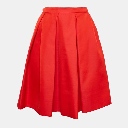 Crepe Box Pleats Short Skirt XS - Prada - Modalova