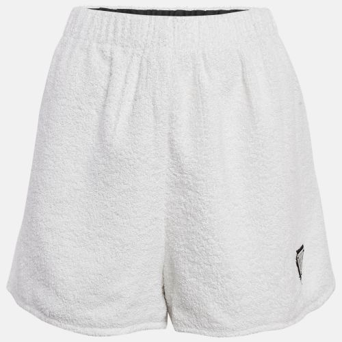 Prada White Cotton Terry Shorts XL - Prada - Modalova