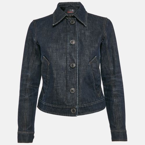 Prada Blue Denim Zip-Up Jacket S - Prada - Modalova