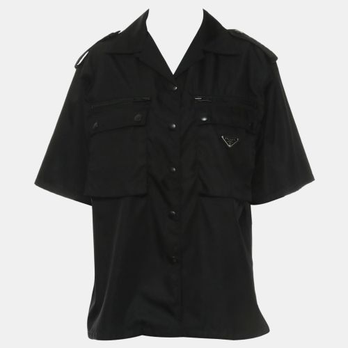 Triangle Logo Nylon Shirt IT 38 - Prada - Modalova