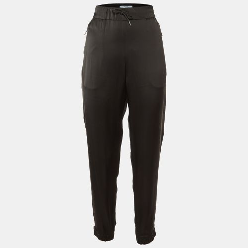 Prada Black Satin Trousers M - Prada - Modalova