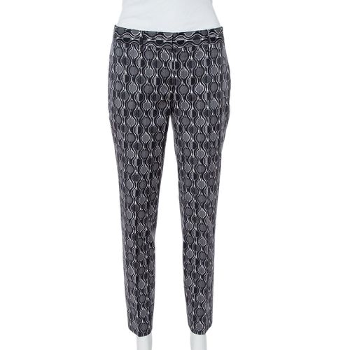 Printed Wool Tapered Trousers S - Prada - Modalova