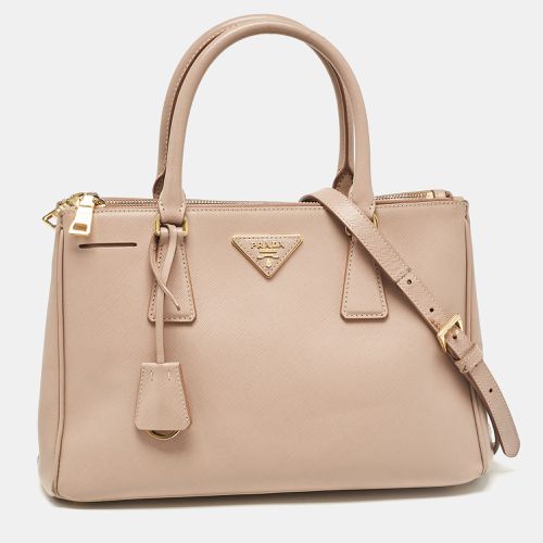 Prada Light Pink Saffiano Lux Leather Small Galleria Double Zip Tote - Prada - Modalova