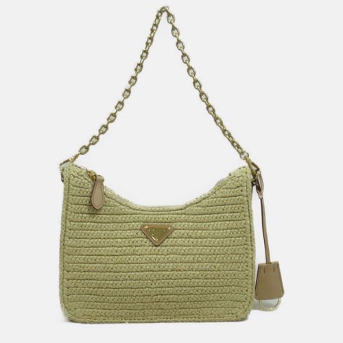 Prada Yarn Raffia Effect Crochet Re-Edition 2005 Shoulder Bag - Prada - Modalova