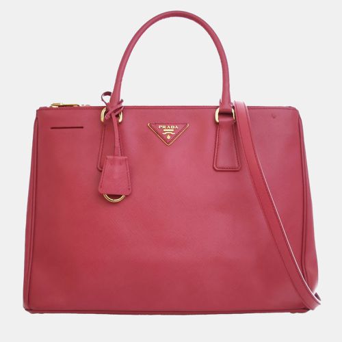 Prada Medium Saffiano Lux Galleria Double Zip Tote Bag - Prada - Modalova