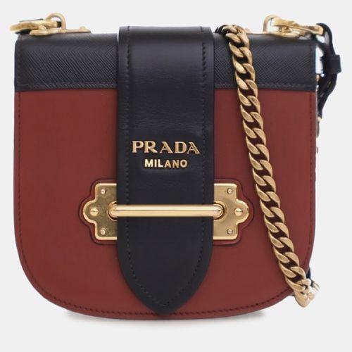 Prada Red/Black City Calf and Saffiano Cahier Crossbody Bag - Prada - Modalova