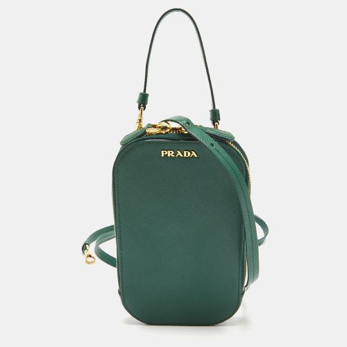 Prada Green Leather Phone Crossbody Bag - Prada - Modalova