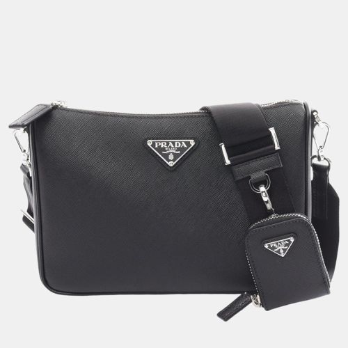 Prada Saffiano Saffiano Leather Black Travel Bag - Prada - Modalova