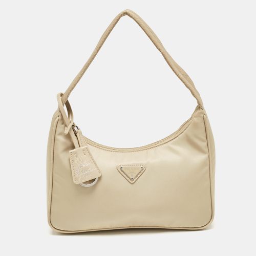 Prada Beige Re-Nylon Re-Edition 2000 Baguette Bag - Prada - Modalova