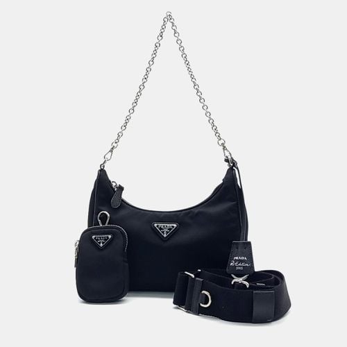 Prada Re-Nylon Tesuto Chain Strap Hobo Bag - Prada - Modalova