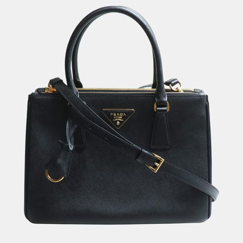 Prada Galleria Black Saffiano Leather Medium Shoulder Bag - Prada - Modalova