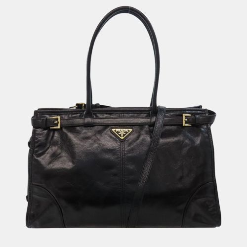 Prada calfskin metal tote bag - Prada - Modalova