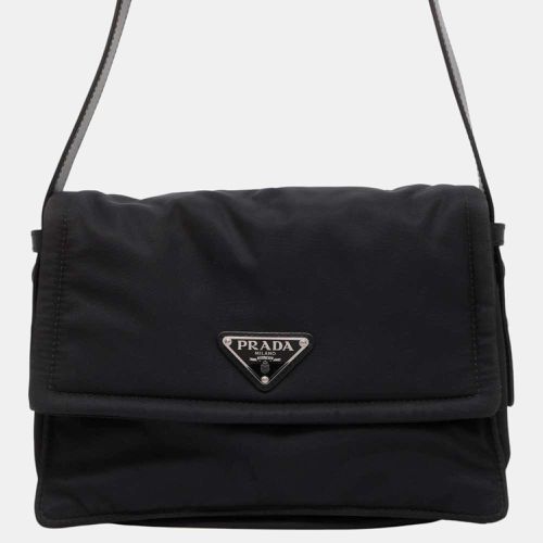 Prada Small Padded Re-Nylon Black Shoulder Bag - Prada - Modalova