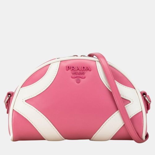 Prada Pink White Calfskin Bag - Prada - Modalova