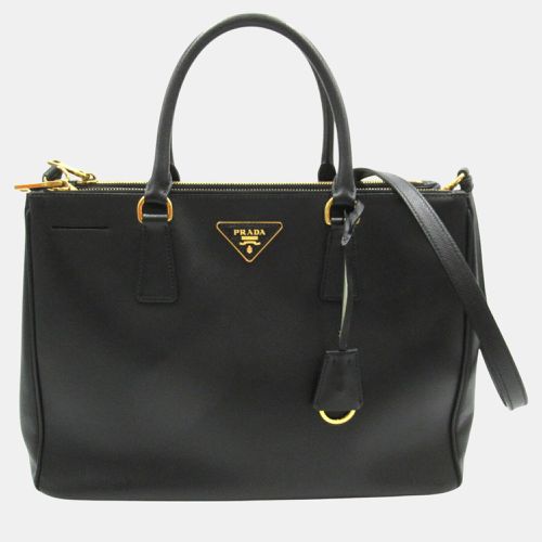 Prada Saffiano Leather Black Tote Bag - Prada - Modalova