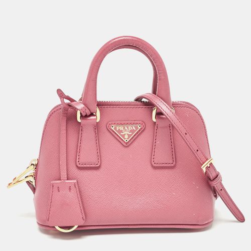 Prada Pink Saffiano Leather Mini Promenade Crossbody Bag - Prada - Modalova