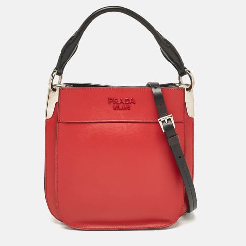 Prada Red Leather Mini Margit Hobo - Prada - Modalova