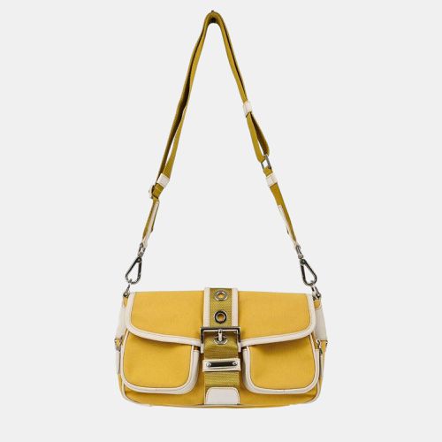 Prada Yellow Canvas Shoulder Bag - Prada - Modalova