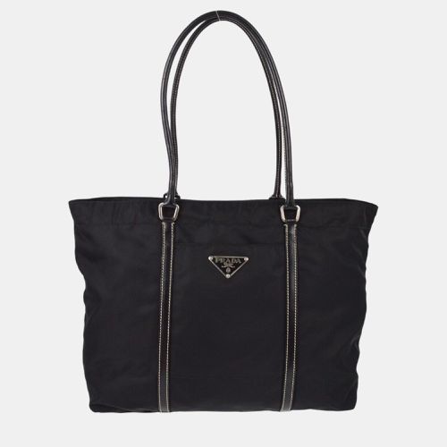 Prada Black Nylon Tote Handbag - Prada - Modalova