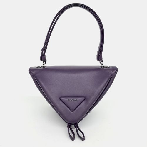 Prada Nappa Triangle Tote and Shoulder Bag - Prada - Modalova