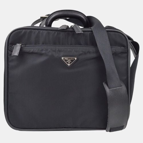 Prada Black Nylon Business Handbag - Prada - Modalova