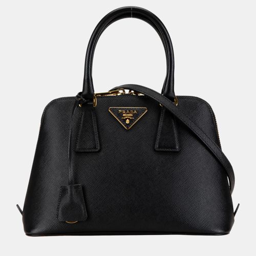 Prada Black Small Saffiano Lux Promenade Satchel - Prada - Modalova